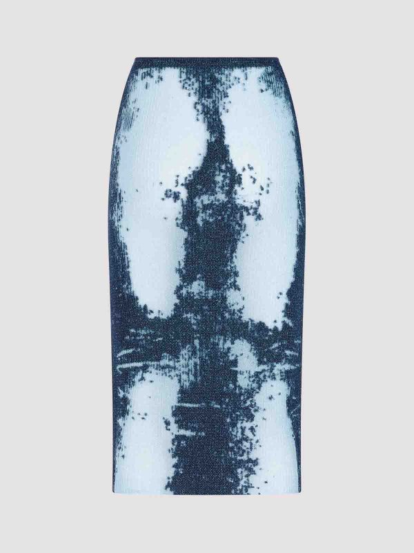 DIESEL: ニーレングススカート＆ミディ丈 online - 膝丈/ミディスカート - ブルー