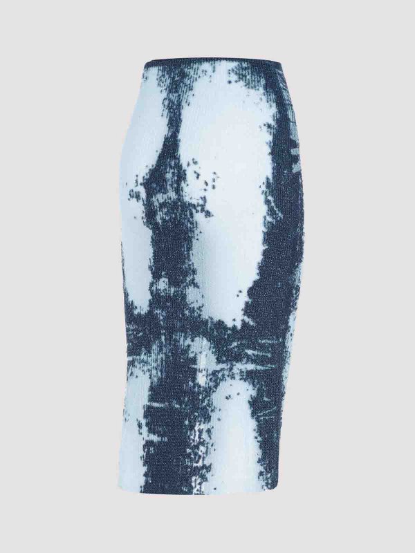 The Best Shops DIESEL: ニーレングススカート＆ミディ丈 - 膝丈/ミディスカート - ブルー