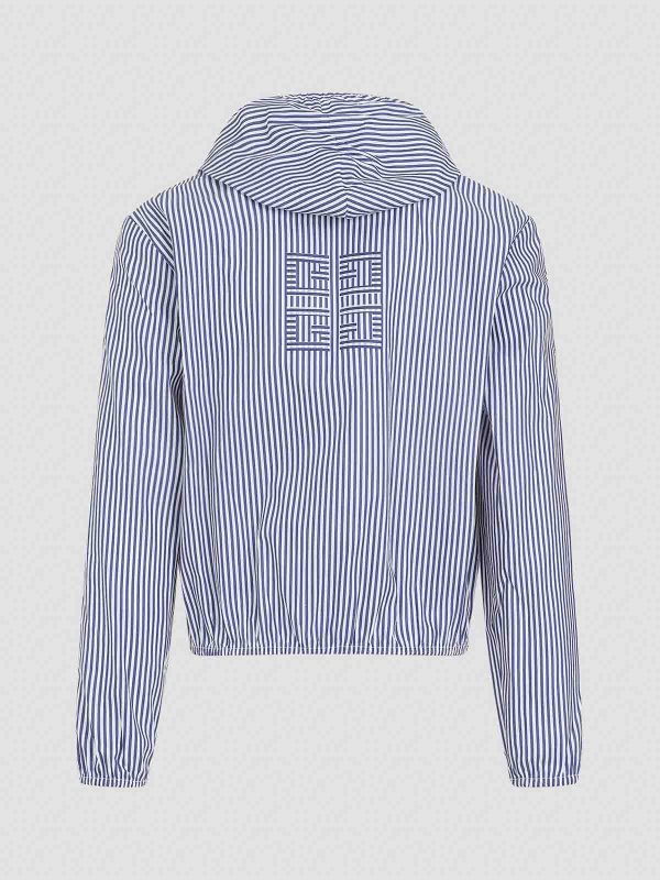 ジバンシィ Givenchy Shrunken Windbreaker Jacket Givenchy Shrunken Windbreaker Jacket - Blue - Men