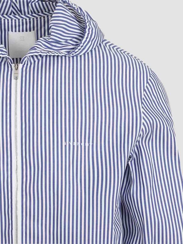 Givenchy Shrunken Windbreaker Jacket - Blue - Men