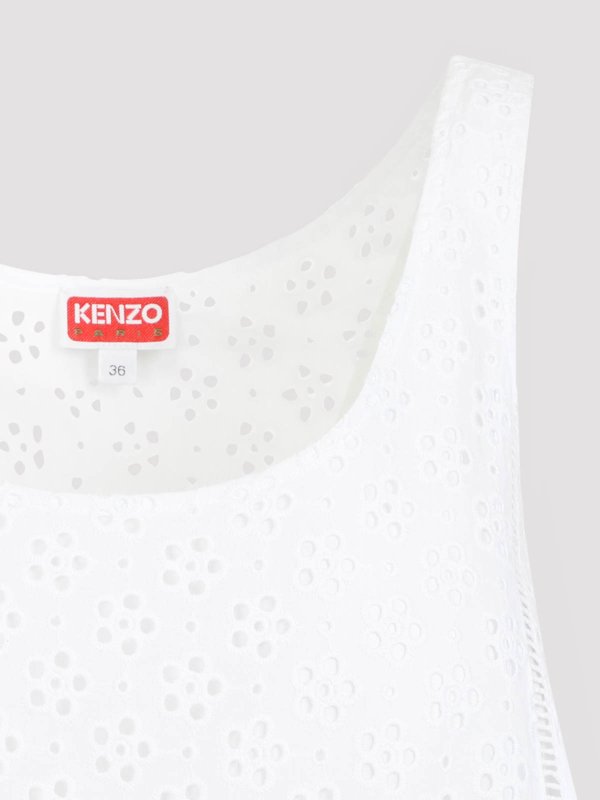 Kurzes Kleid - Weiß shop online: KENZO