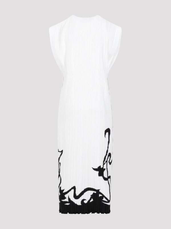 LANVIN: ニーレングスドレス online - 膝丈ドレス - クリーム