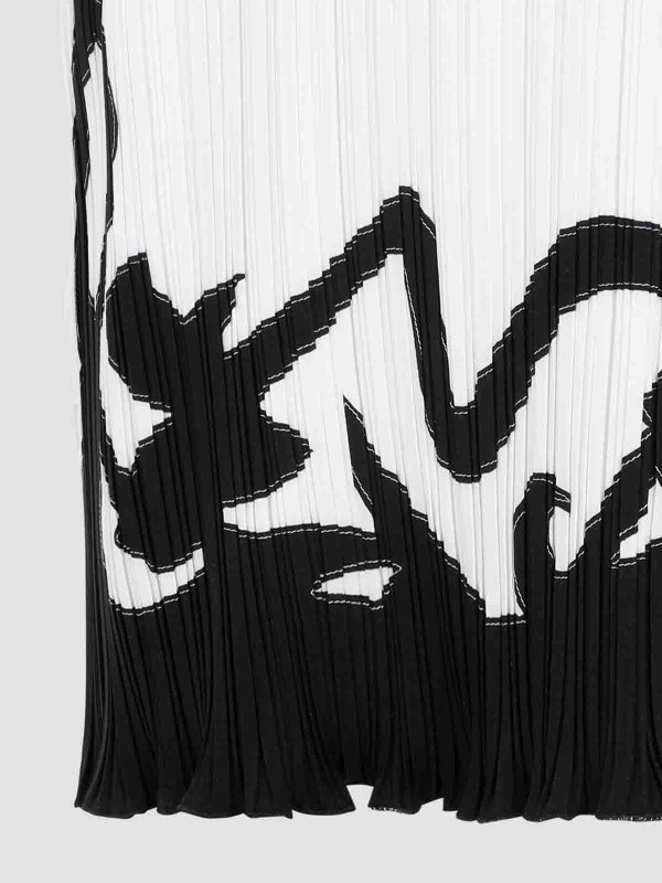 膝丈ドレス - クリーム shop online: LANVIN