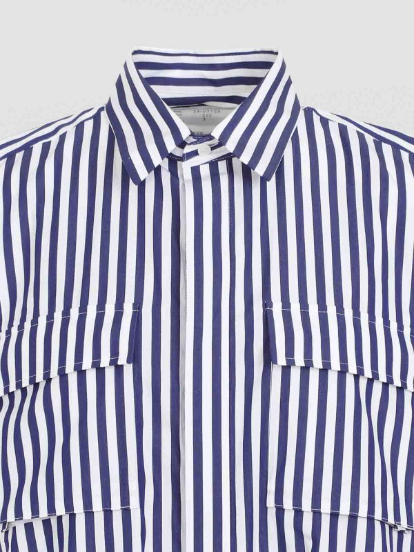 The Best Shops Sacai: ニーレングスドレス - 膝丈ドレス - ダークブルー