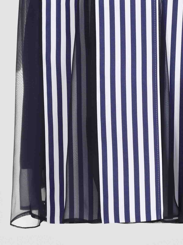 膝丈ドレス - ダークブルー shop online: Sacai