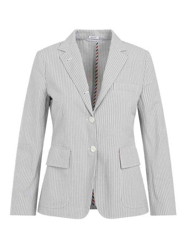 THOM BROWNE: カジュアルジャケット - カジュアルジャケット - グレー