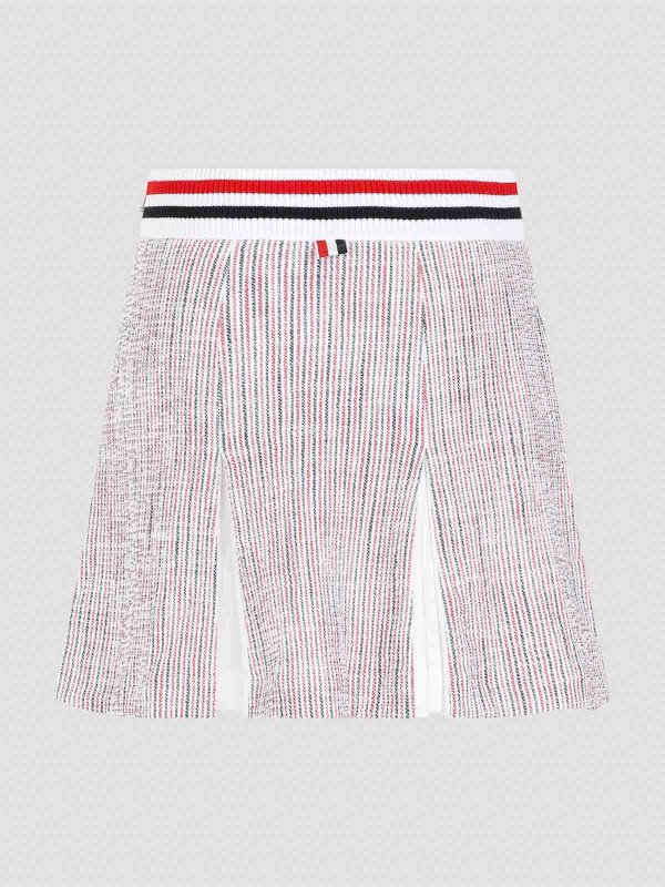 【THOM BROWNE】ミディ丈スカート Thom Browne 膝丈/ミディスカート - 白 | FJK117AJ0144960