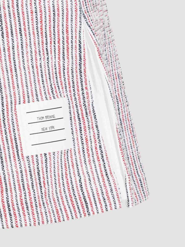 【THOM BROWNE】ミディ丈スカート Thom Browne 膝丈/ミディスカート - 白 | FJK117AJ0144960