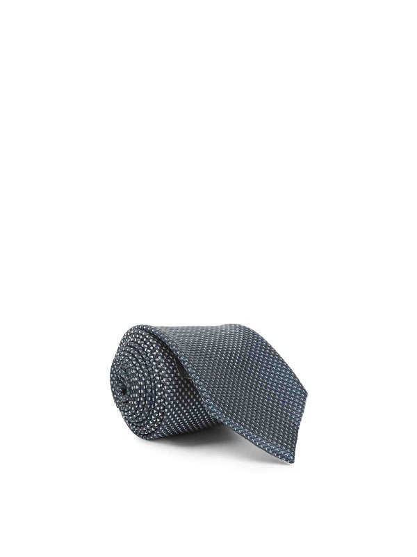 BRIONI: Corbatas y pajaritas - Corbata - Azul