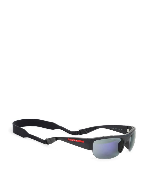 PRADA LINEA ROSSA: サングラス - サングラス - 黒