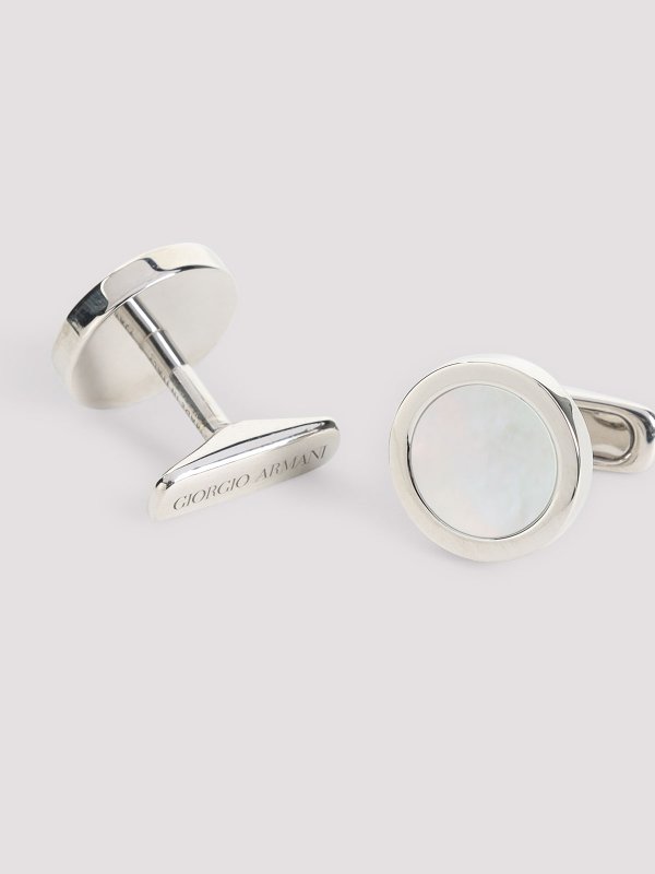 The Best Shops GIORGIO ARMANI: カフスボタン - カフリンクス - 白