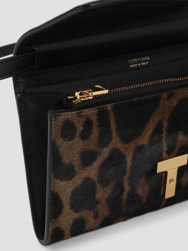 The Best Shops TOM FORD: wallets & purses - Leopard Wallet On Strap