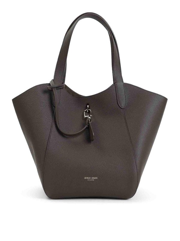 GIORGIO ARMANI: クロスボディバッグ - クロスボディバッグ - グレイッシュブラウン