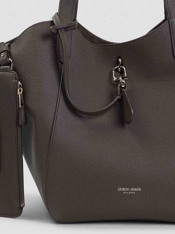 The Best Shops GIORGIO ARMANI: クロスボディバッグ - クロスボディバッグ - グレイッシュブラウン