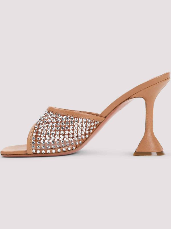 The Best Shops AMINA MUADDI: sandals - Lupita Crystal Net 95 Sandals