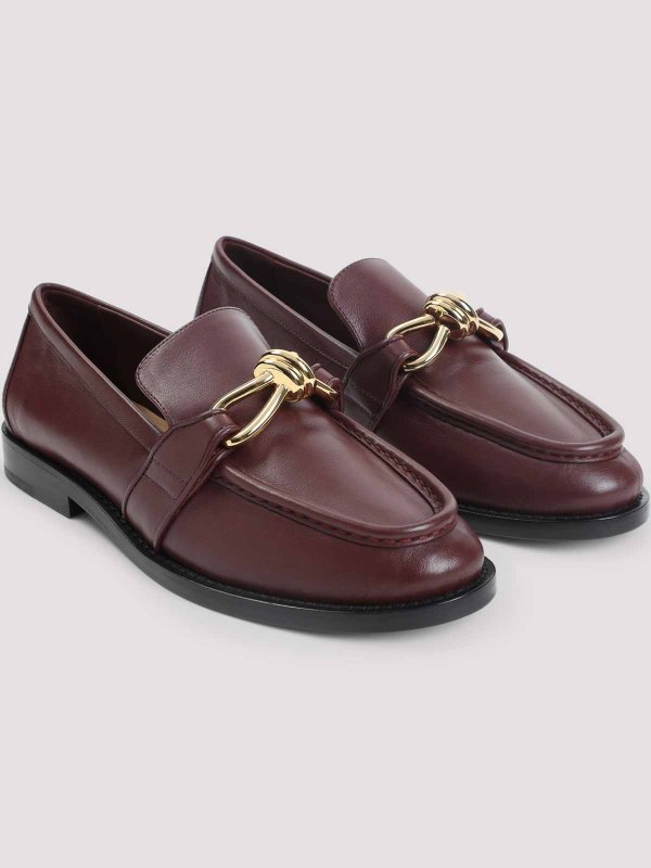 BOTTEGA VENETA: Loafers & Slippers online - Astair Metallic Knot Loafer