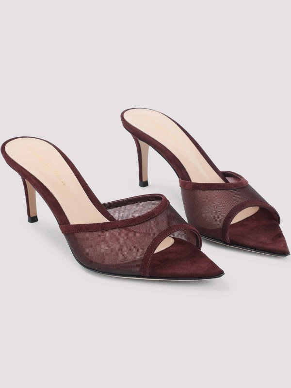 Gianvito Rossi: Zapatos chinelas online - Chinelas - Rojo