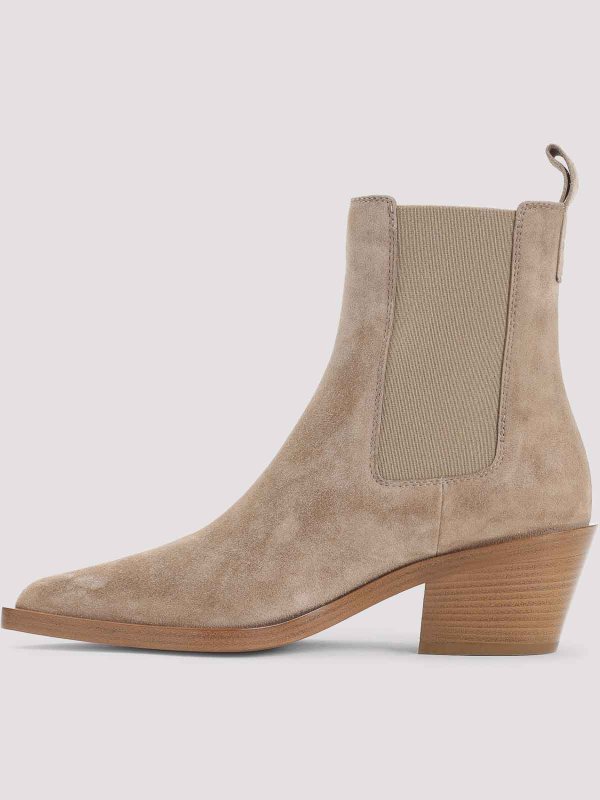The Best Shops Gianvito Rossi: ankle boots - Suede Leather Ankle Boots