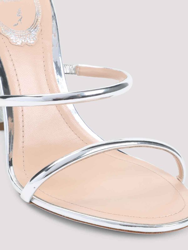 The Best Shops RENE CAOVILLA: sandali - Sandali di serpente con specchio Ren Caovilla