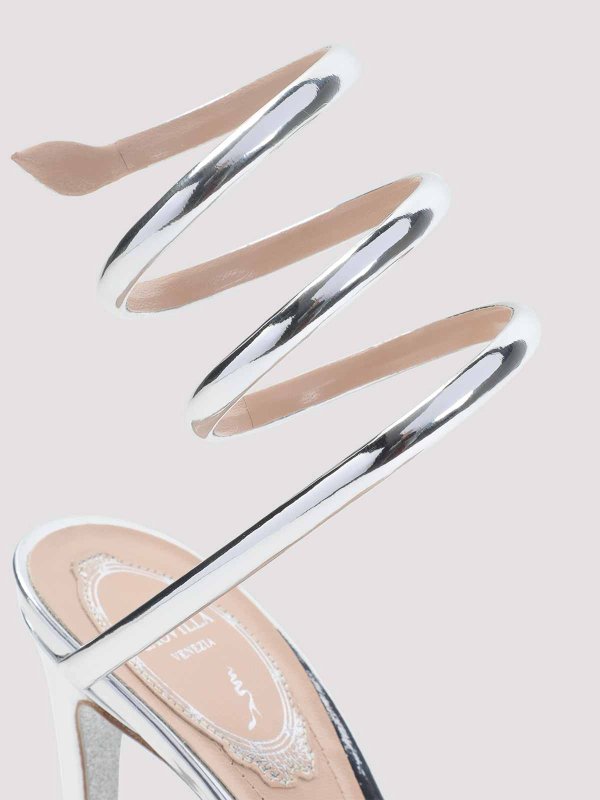 Sandali di serpente con specchio Ren Caovilla shop online: RENE CAOVILLA