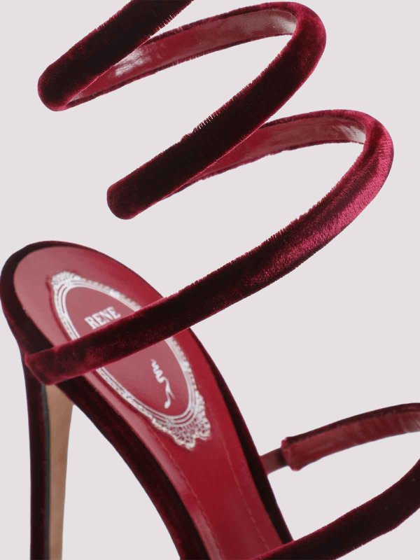 サンダル - 赤 shop online: RENE CAOVILLA