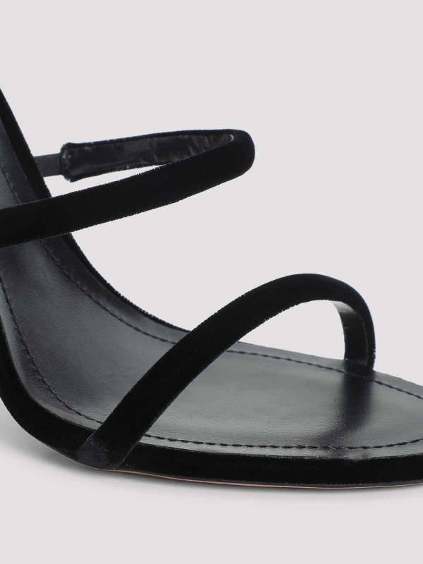 Ren Caovilla Velvet Snake Sandals shop online: RENE CAOVILLA