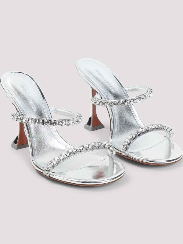 AMINA MUADDI: ロファー＆スリッパ online - ローファー - 銀