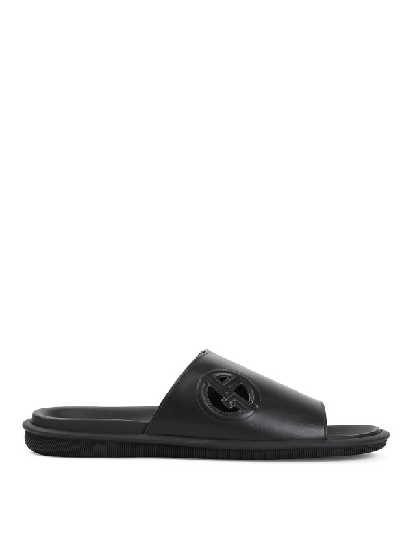 GIORGIO ARMANI: sandals - Slide Sandals