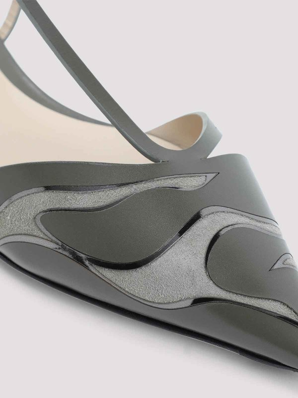 フラットシューズ - ダークグリーン shop online: GIORGIO ARMANI