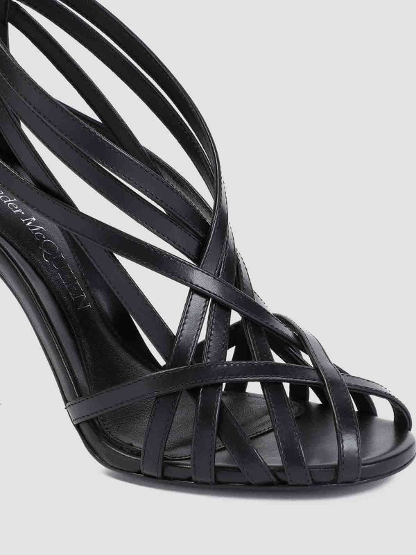サンダル - 黒 shop online: ALEXANDER MCQUEEN