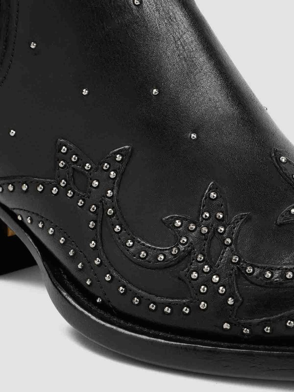 アンクルブーツ - 黒 shop online: GOLDEN GOOSE