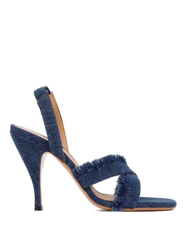 OFF-WHITE: サンダル - サンダル - ブルー