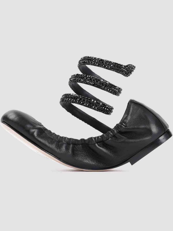 The Best Shops RENE CAOVILLA: フラットシューズ - フラットシューズ - 黒