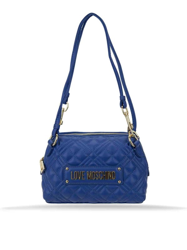 MOSCHINO: ショルダーバッグ - ショルダーバッグ - ブルー