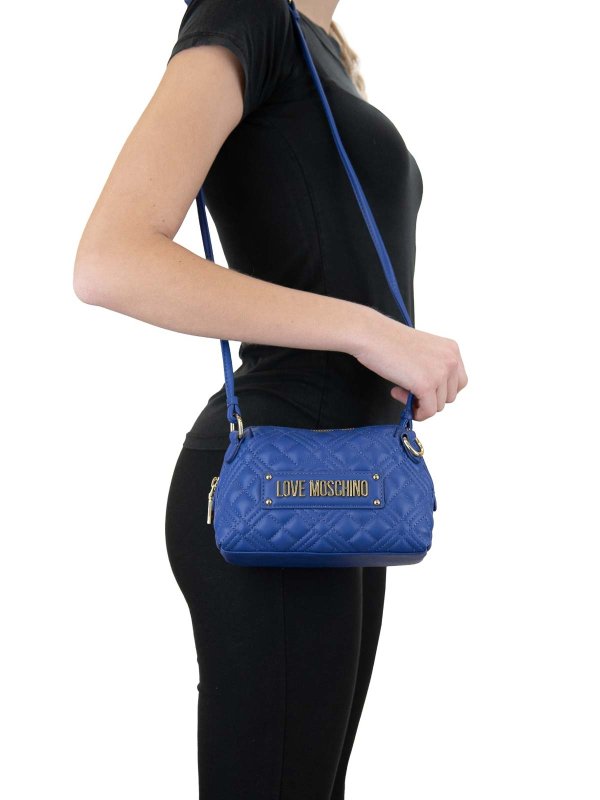 ショルダーバッグ - ブルー shop online: MOSCHINO