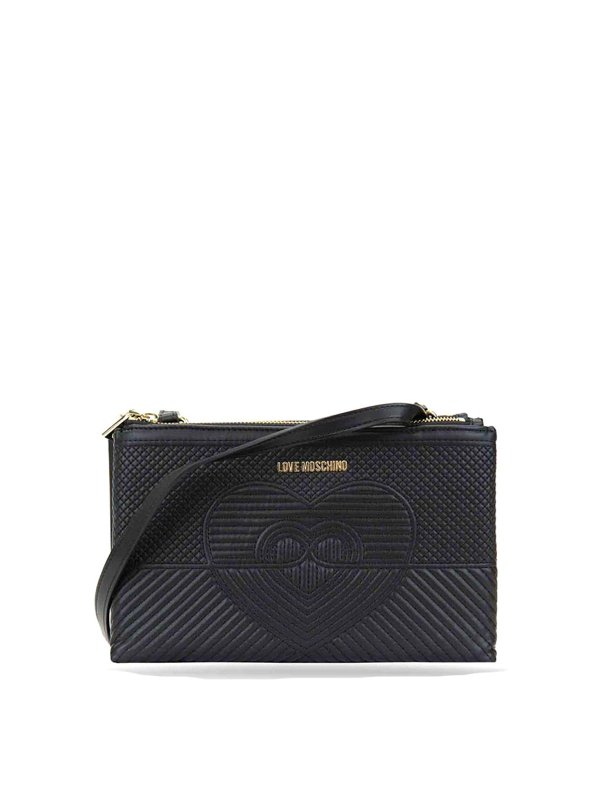 MOSCHINO: ショルダーバッグ - ショルダーバッグ - 黒