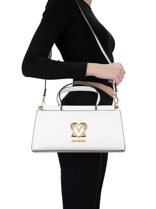 ショルダーバッグ - 白 shop online: MOSCHINO