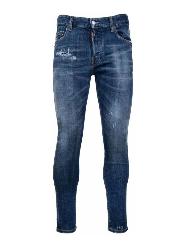 DSQUARED2: Jeans Rectos - Vaqueros Rectos - Denim