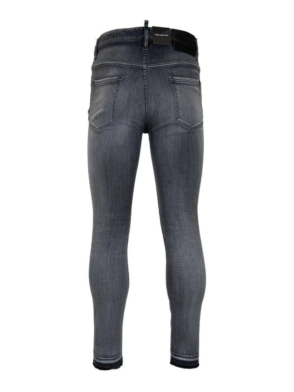 DSQUARED2: Jeans à jambe droite online - Jean Droit - Gris