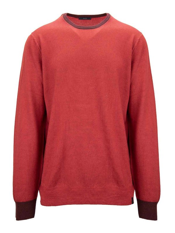 FAY: クルーネック - クルーネック - 赤