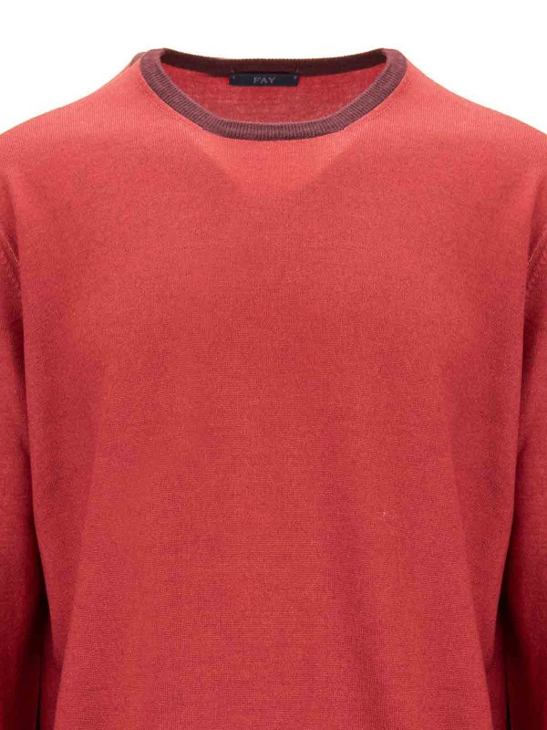 The Best Shops FAY: クルーネック - クルーネック - 赤