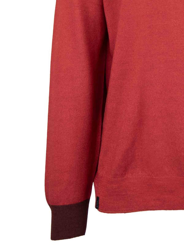 クルーネック - 赤 shop online: FAY