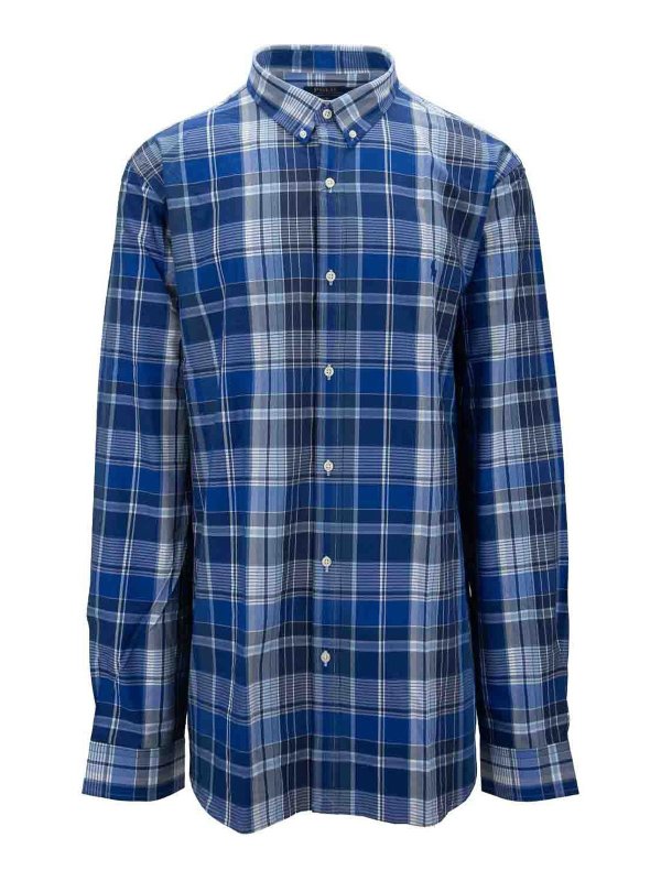 POLO RALPH LAUREN: シャツ - シャツ - ブルー