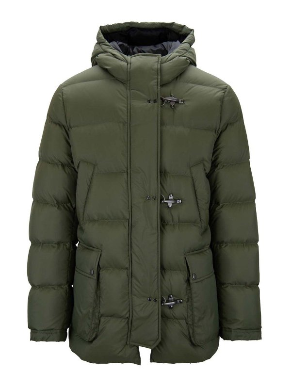 FAY: ダウン・ハイテクジャケット - ダウンジャケット - 緑
