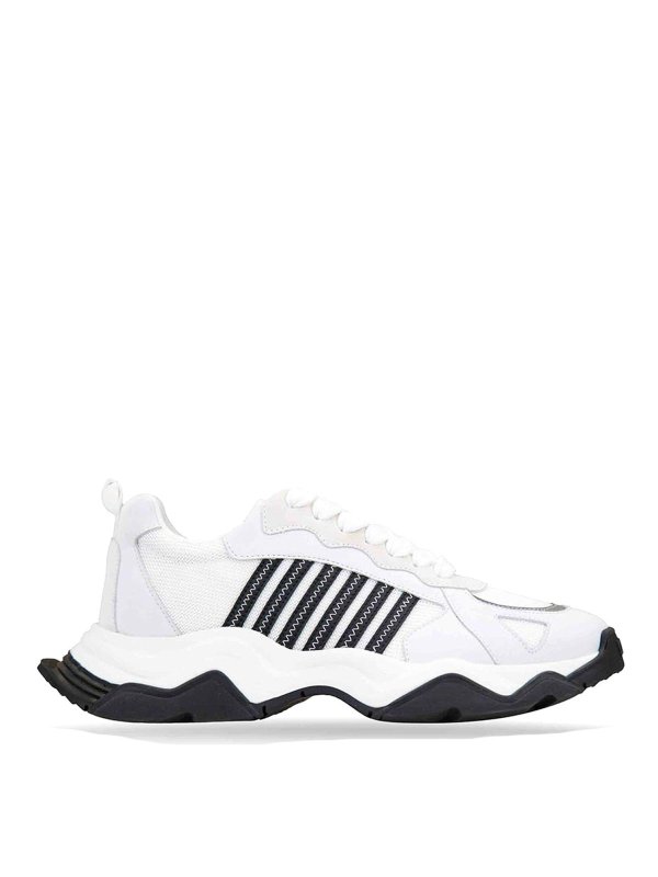 DSQUARED2: Chaussures de sport - Baskets - Blanc