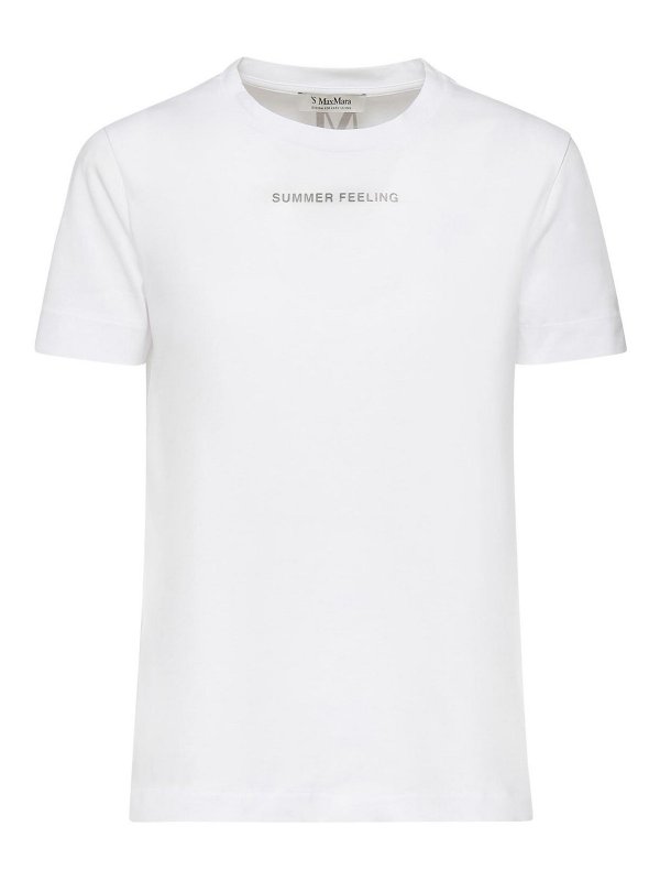 S MAX MARA: t-shirts - Jersey T-Shirt