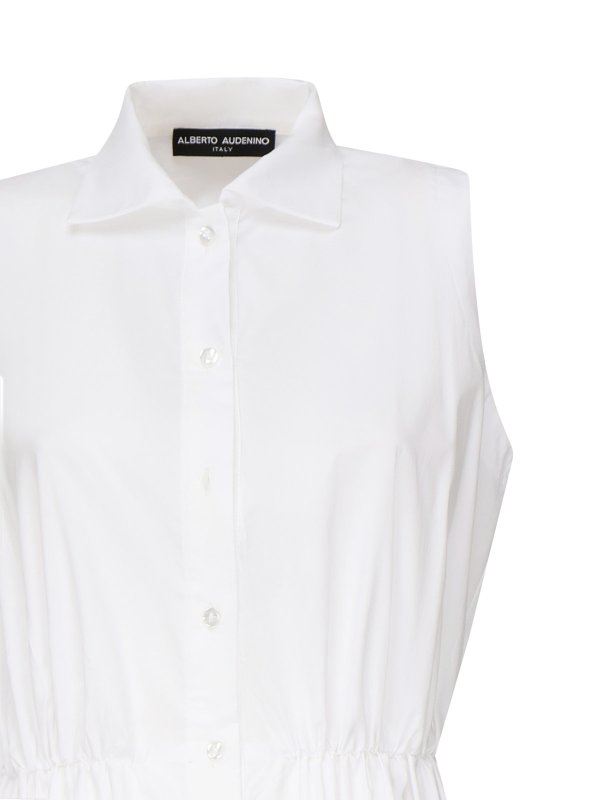 ALBERTO AUDENINO: knee length dresses online - Lily Cotton Shirt Dress