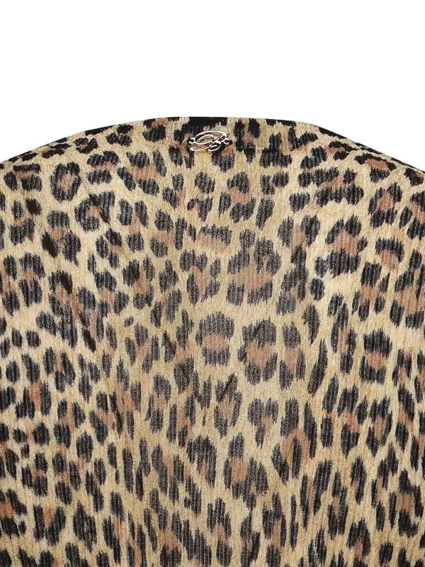 The Best Shops BLUMARINE: abiti al ginocchio - Vestito  midi stampato leopardo