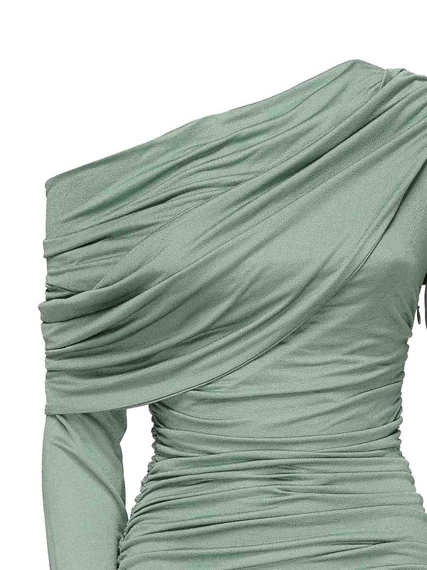 BLUMARINE: knee length dresses online - Jersey Sabl Midi Dress