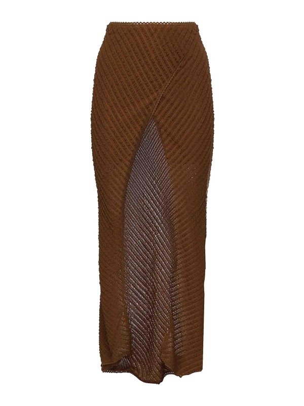 CHARO RUIZ: Lange Röcke - Langer Rock - Braun